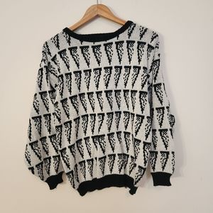 Vintage acrylic Grandpa sweater size medium